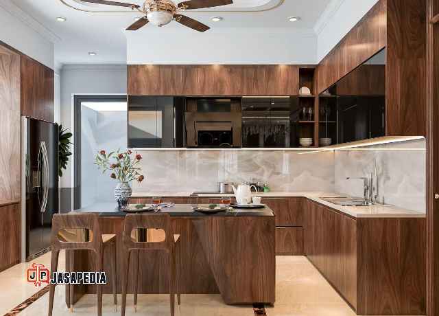 Lihat! Desain Kitchen set klapanunggal Bogor mewah ala Eropa, harga pabrik lokal
