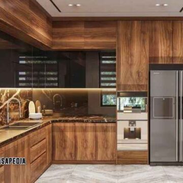 Model Terbaru! Kitchen set Rancabungur Bogor Japandi style bikin dapur villa estetik