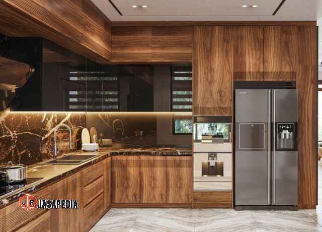 Model Terbaru! Kitchen set Rancabungur Bogor Japandi style bikin dapur villa estetik Model Terbaru! Kitchen set Rancabungur Bogor Japandi style bikin dapur villa estetik