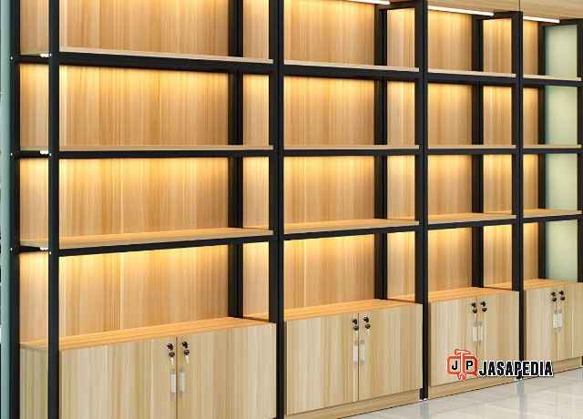 Jasa display jualan Jakarta Barat rak produk salon, pelanggan nyaman auto repeat order
