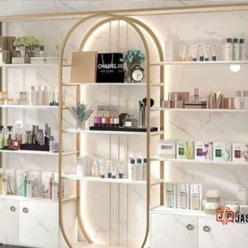 Jasa display jualan Depok showcase parfum, desain wangi bikin cuan meninggi