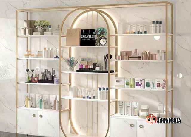 Jasa display jualan Depok showcase parfum, desain wangi bikin cuan meninggi