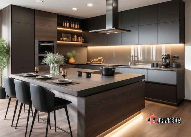 Bebas Lembab dan Jamur! Kitchen set Pancoran Mas Depok Bahan Aluminium Terbaik