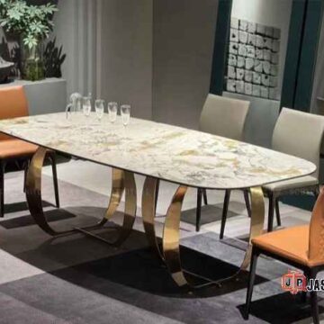 Harga Meja makan hpl marmer minimalis Jakarta