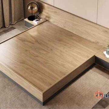 Tukang kayu custom Bekasi dipan Japandi, solusi kamar sempit jadi mewah