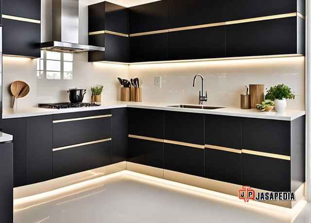 Jasa pasang set dapur aluminium Cikarang minimalis modern