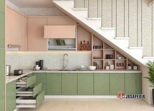 Jasa kitchen set bawah tangga anti rayap dan air Harga per meter 2 juta Jasa kitchen set bawah tangga anti rayap dan air Harga per meter 2 juta