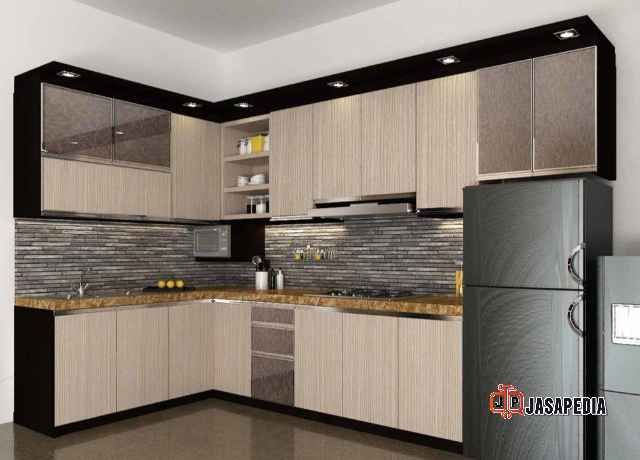 Kabinet dapur bawah minimalis terbaru mewah Bekasi anti rayap