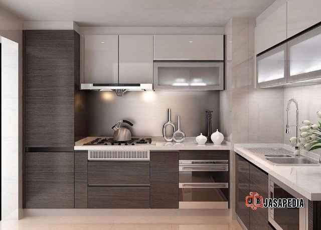 Kabinet dapur bawah minimalis terbaru mewah Bekasi anti rayap