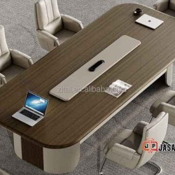 Pesan Custom meja rapat Jakarta oval 8 orang finishing HPL Pesan Custom meja rapat Jakarta oval 8 orang finishing HPL