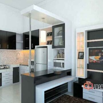 Jasa pembuatan Meja Bar Ruang Tamu Menyatu Kitchen Set Apartemen Studio Jasa pembuatan Meja Bar Ruang Tamu Menyatu Kitchen Set Apartemen Studio