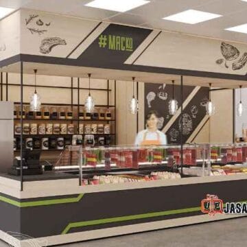 Jasa buat stand jualan untuk mall Depok promo paket booth franchise