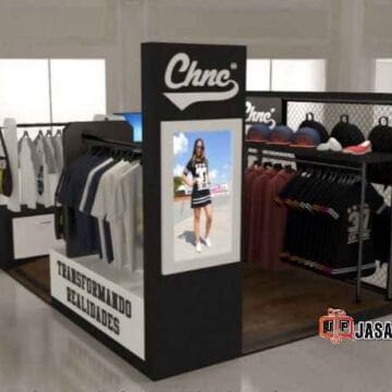 Jasa buat stand jualan untuk mall Bogor khusus display fashion distro
