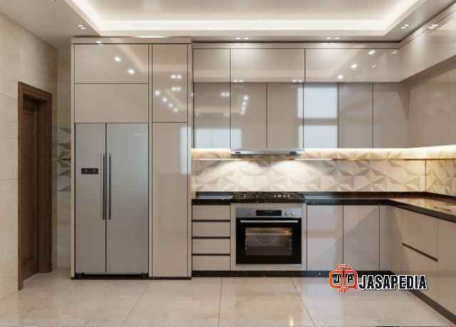 Lihat Hasilnya! Ratusan Portofolio Kitchen set Setu Bekasi Elegan, Dapur Sempit Jadi Terlihat Luas