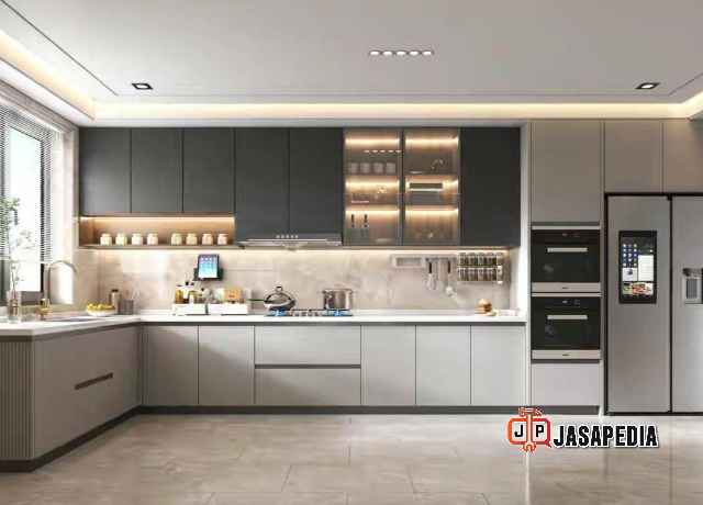 Kitchen set Kebon Jeruk Jakarta Barat bahan PVC anti rayap garansi resmi 10 tahun