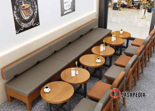 Jasa sofa cafe minimalis Tangerang Custom Premium Bonus Bantal
