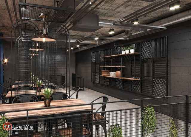 Custom furniture industrial Jakarta referensi coffee shop