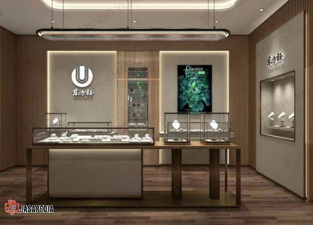 Jasa pembuatan display toko Jakarta etalase perhiasan, bikin omzet meroket