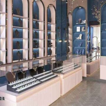 Jasa pembuatan display toko Jakarta etalase perhiasan, bikin omzet meroket