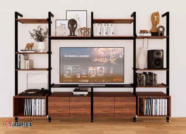 Jasa Rak TV besi Unik Depok Hollow Galvanis