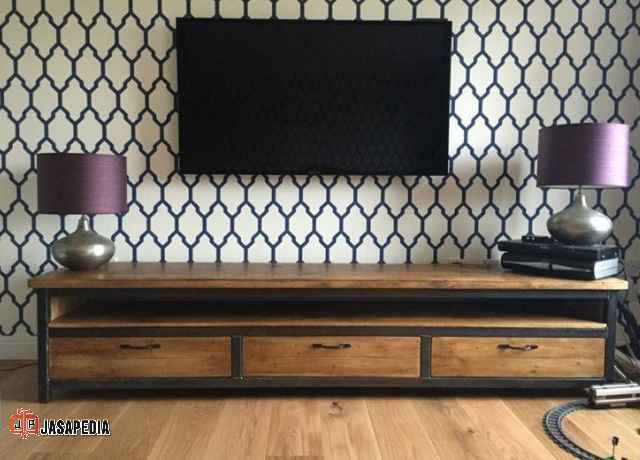 Custom furniture industrial Bekasi kombinasi kayu solid