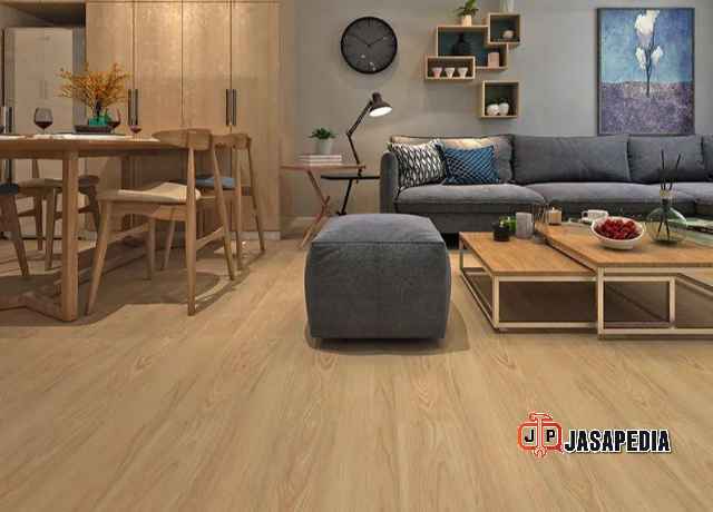 Jasa pasang vinyl lantai Tangerang tanpa bongkar keramik