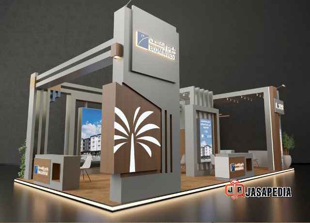 Jasa pembuatan booth pameran custom area ICE BSD dan Tangerang
