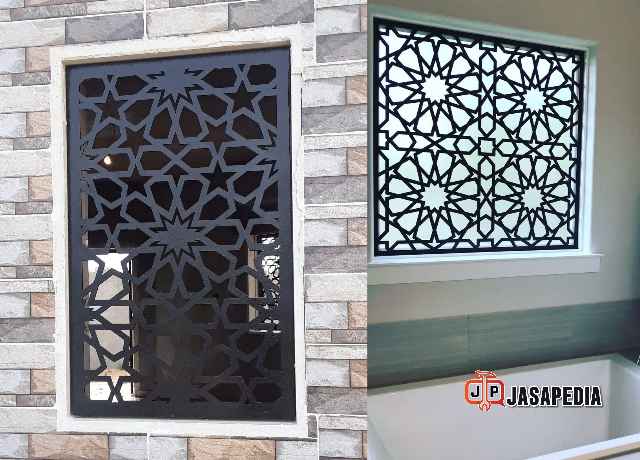 Jasa pembuatan jendela cutting laser desain industrial unik Jasa pembuatan jendela cutting laser desain industrial unik