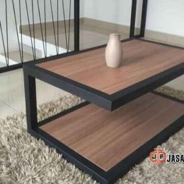 Custom meja tamu industrial kaki besi hollow galvanis Area Bekasi & Jakarta Custom meja tamu industrial kaki besi hollow galvanis Area Bekasi & Jakarta