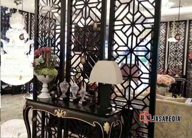 Jasa partisi ruangan cutting laser Pvc Dan plat besi anti karat Bekasi & Jakarta