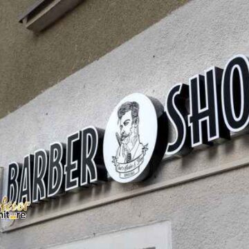 Daftar harga huruf timbul acrylic per cm barbershop lampu terang