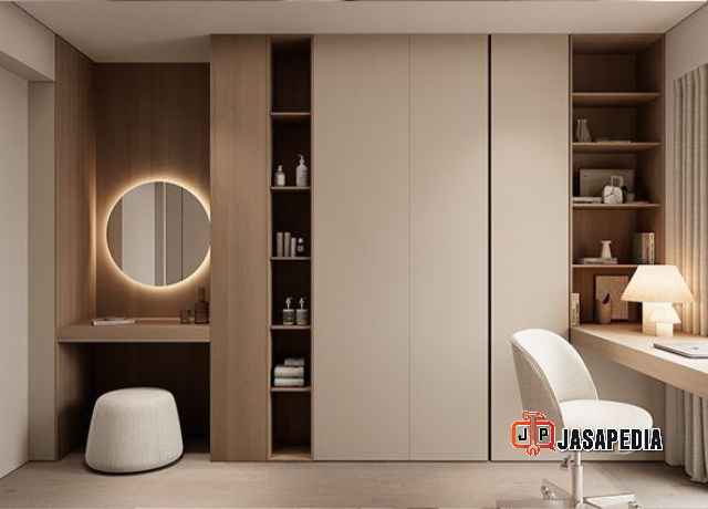 Cara menghitung harga lemari hpl per meter model full plafon