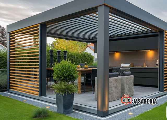Jasa Gazebo Besi Taman Rumah Bogor