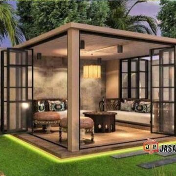 Jasa gazebo besi minimalis Jakarta atap awet premium Jasa gazebo besi minimalis Jakarta atap awet premium