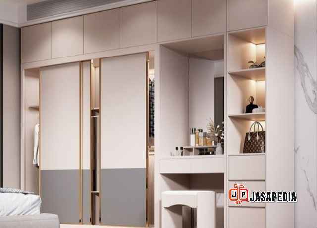 Cara menghitung harga lemari hpl per meter model full plafon