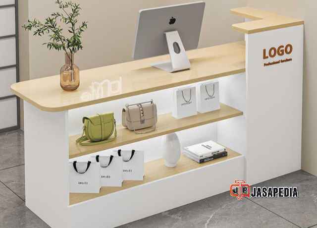 Tukang Custom Meja Kasir Toko Depok Khusus Butik Fashion Mewah