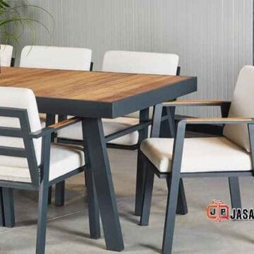 Jasa pembuatan meja makan besi minimalis modern unik Bekasi Jasa pembuatan meja makan besi minimalis modern unik Bekasi