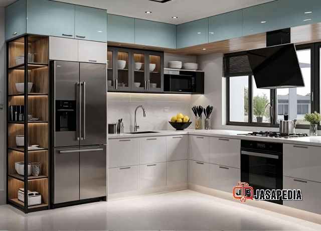 Impian Jadi Nyata! Kitchen set Mustika Jaya Bekasi Desain Minimalis Modern, Dapur Auto Rapi dan Mewah