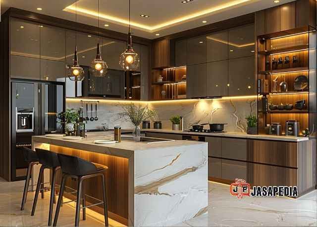 Paket Hemat! Bikin Kitchen set Medan Satria Bekasi Lengkap Dengan Minibar, Harga Paling Masuk Akal
