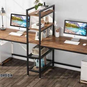 Desain simpel tapi mewah: Meja komputer custom Tangerang minimalis kaki besi hollow