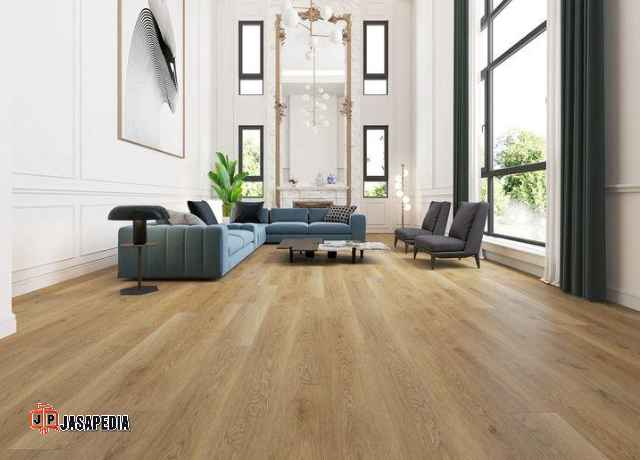 Jasa pasang vinyl lantai Bogor warna terang untuk rumah minimalis