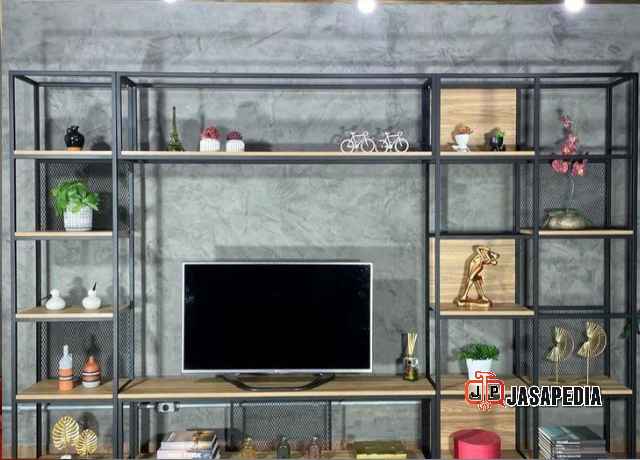 Jasa Rak TV besi Unik Bogor Harga Pengrajin