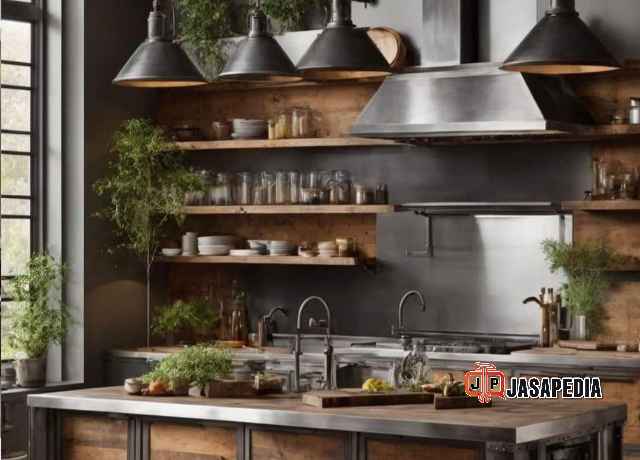 Jasa kitchen set industrial Jakarta khusus apartemen studio