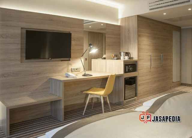 Jasa pembuatan meja kamar minimalis modern Bekasi bahan plywood anti rayap Jasa pembuatan meja kamar minimalis modern Bekasi bahan plywood anti rayap
